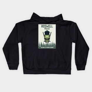 Roswell Police You Are My Favorite Human Kids Hoodie